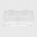 6-Pocket Slatwall Clear Acrylic Magazine & Brochure Holder, Literature Display Rack for Retail Store, Office, Trade Show & Waiting Room