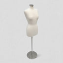 Cream Adjustable Female Dress Form Mannequin with Neck Block & Base, 22-43" Height Adjustable Sewing, Tailoring & Retail Display Form