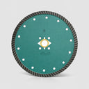 7” Narrow Turbo Diamond Saw Blade, DM 7/8” Arbor Cutting Disc for Marble, Granite & Stone