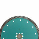 7” Narrow Turbo Diamond Saw Blade, DM 7/8” Arbor Cutting Disc for Marble, Granite & Stone