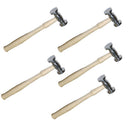 5 Pcs Texturing Hammer, Dimple & Rounded Stripe Design Jewelry Texture Tool for Metal Working & Metalsmithing