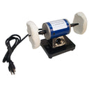 Dual 4-1/4” Bench Top Polisher & Buffer Machine, Jewelry Buffing & Metal Polishing Tool for Jewelers