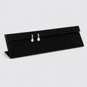 Earring Display Stand Holding 6 Pairs Jewelry Black Velvet Rectangular Display Jewelry Retail Fixture