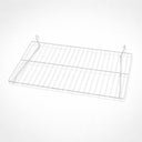 10 Pcs White Wire Grid Shelf 24" x 12", Gridwall Display Shelf Fixture for Retail Store Merchandising & Storage