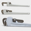 36" Aluminum Pipe Wrench – Heavy Duty Adjustable Plumbing Pipe Wrench, Lightweight Straight Plumber Hand Tool for Pipes, Fittings & Industrial Repair