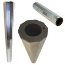 14-7/8” Decagon Bracelet Mandrel, 1-3/8” to 3-3/8” Jewelry Forming Tool for Cuff & Bangle Shaping
