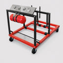 Mobile Engine Motor Testing Station Stand, Test Run Stand with Gauge Meters for Automotive Engines