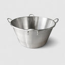 Portable 32" Cazo EXTRA LARGE para Carnitas Stainless Steel Caso Carnitas Comal for Mexican Cooking & Outdoor Gas Stove