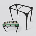 28-1/2" x 15-1/4" x 29-1/4" Portable Propane Gas Stove Stand, Camping Stove Stand Cooking Support for Outdoor Cooking, BBQ & Events