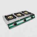 Portable Propane Gas Range 3-Burner Stove Auto Ignition Outdoor Grill Camping Stoves