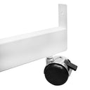 37" x 37" White 4-Way Pinwheel Rolling Gridwall Base Display Panel Dolly with Casters for Retail & Trade Show Fixtures