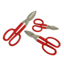 8”, 10” & 12” Tinman Style Tin Snips, Straight Cut Sheet Metal Shears Scissors for Steel, Aluminum & Roofing