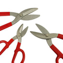 8”, 10” & 12” Tinman Style Tin Snips, Straight Cut Sheet Metal Shears Scissors for Steel, Aluminum & Roofing