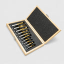 10 Pc HSS TiN Coated 2-Flute End Mill Set, Single End Milling Cutters 3/16"–3/4" Shank for CNC & Manual Mills