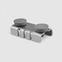 10 Pcs Center Shelf Rest Clips with Rubber Cushions, Shelf Support Hardware for Glass, Wood & Metal Shelves, Retail Display & Storage Systems