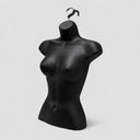 2 Pcs Black Female Torso Mannequin Hanging Dress Form, Woman Body Display for Clothing, Lingerie & Fashion Retail Store Showcase