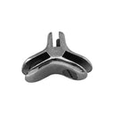 20 Pcs Y-Style 120 Degree 3-Way Glass Connector Clips – Chrome Shelf Brackets for 3/16” Tempered Glass Retail Display Shelving