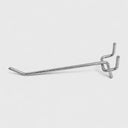 20 Pcs Pegboard Hooks 6" Long, Zinc Steel Wire Shelving Hooks for 1/8" Thick Pegboard Wall Displays & Storage