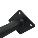 4 Pcs 12" Black Pipeline Shelf Support Faceout – Pipe Style Wall Mounted Retail Fixture for Apparel & Merchandise Displays