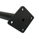4 Pcs 12" Black Pipeline Shelf Support Faceout – Pipe Style Wall Mounted Retail Fixture for Apparel & Merchandise Displays
