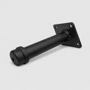 4 Pcs 6" Pipe Style Shelf Support Faceout, Matte Black Wall Mounted Pipeline Display Bracket, Industrial Retail Fixture for Clothing Store & Boutique