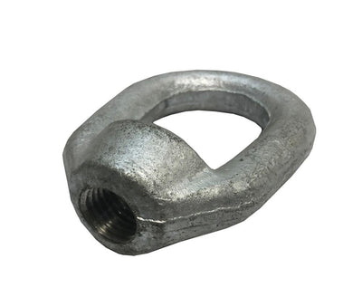 4 Pc 7/8" Thickness Hot Dipped Galvanized Eye Nut 1"-8 Tap Size, 9,500 lbs WLL, Lifting Hardware for Rigging & Industrial Use