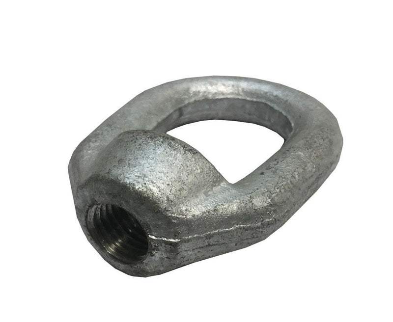 4 Pc 7/8" Thickness Hot Dipped Galvanized Eye Nut 1"-8 Tap Size, 9,500 lbs WLL, Lifting Hardware for Rigging & Industrial Use