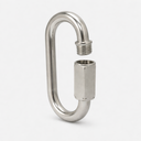 50 Pcs Marine T316 Stainless Steel 3/16" Quick Link Shackle 400 Lbs WLL