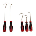 5 Pc Professional Pick and Hook Set, Long Reach Precision Pick Tools, L Pick Remover Tool Set for O-Rings, Seals, Gaskets & Automotive Repair