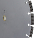 14” Silver General Purpose Diamond Saw Blade, 12mm Rim Masonry Circular Cutting Disc for Concrete, Brick & Pavers