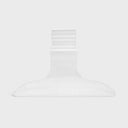 16” x 7” Slatwall Clear Acrylic Hanger Display Fixture, Lucite Retail Store Wall Mount Rack for Apparel, Accessories & Merchandising