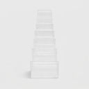 20” x 4” Slatwall Clear Acrylic 6-Way Clutch Bag Display, Lucite Purse Holder Rack Fixture for Retail Store, Boutique & Handbag Merchandising