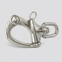 Marine T316 Stainless Steel 5" (128mm) Snap Shackle with Swivel Eye 8,377 Lbs WLL