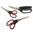 3 Pc Stainless Steel Multi-Purpose Utility Scissors Set, Heavy Duty Household, Kitchen & Office Cutting Shears