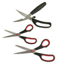 3 Pc Stainless Steel Multi-Purpose Utility Scissors Set, Heavy Duty Household, Kitchen & Office Cutting Shears
