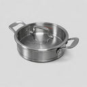 6 Qt Stainless Steel Stock Pot with Lid Cooking Pot, Durable Even-Heating Sauce & Soup Pot for Everyday Cooking
