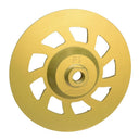 7” Super Turbo Diamond Grinding Cup Wheel, 18 Segment Hard Concrete Grinder Disc, 5/8''-11mm  Arbor