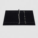 14-1/8" x 7-5/8" Black Velvet Bracelet & Watch Display Tray – 12 Slot Jewelry Organizer Insert Pad Retail Showcase Case Display