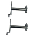 2 Pcs 3” Chrome Single Garment Hook, Slatwall Fitting Display Hanger with Disc End, Metal Retail Store Fixture