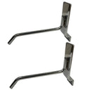 24 Pcs 4” Chrome Slatwall Hook, Retail Display Wire Metal Hanger for Store Wall Merchandising & Panel Fixture