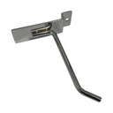 24 Pcs 4” Chrome Slatwall Hook, Retail Display Wire Metal Hanger for Store Wall Merchandising & Panel Fixture