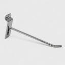 24 Pcs 6” Chrome Slatwall Hook, Retail Display Wire Metal Hanger for Store Wall Merchandising & Panel Fixture