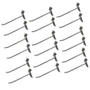 24 Pcs 6” Chrome Slatwall Hook, Retail Display Wire Metal Hanger for Store Wall Merchandising & Panel Fixture