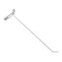 2 Pcs 10” White Slatwall Hook, Retail Display Wire Metal Hanger for Store Wall Merchandising & Panel Fixture