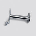 10 Pcs 3” Chrome Single Garment Hook, Slatwall Fitting Display Hanger with Disc End, Metal Retail Store Fixture