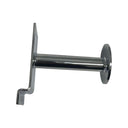 10 Pcs 3” Chrome Single Garment Hook, Slatwall Fitting Display Hanger with Disc End, Metal Retail Store Fixture