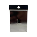 10 Pcs 3” Chrome Single Garment Hook, Slatwall Fitting Display Hanger with Disc End, Metal Retail Store Fixture