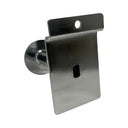 10 Pcs 3” Chrome Single Garment Hook, Slatwall Fitting Display Hanger with Disc End, Metal Retail Store Fixture