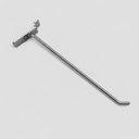 2 Pcs 10” Chrome Slatwall Hook, Retail Display Wire Metal Hanger for Store Wall Merchandising & Panel Fixture