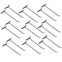 24 Pcs 10” Chrome Slatwall Hook, Retail Display Wire Metal Hanger for Store Wall Merchandising & Panel Fixture